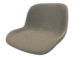 Fortona Shell with NO Arms. Fully Upholstered in Gabriel Medley 60003 Light Grey